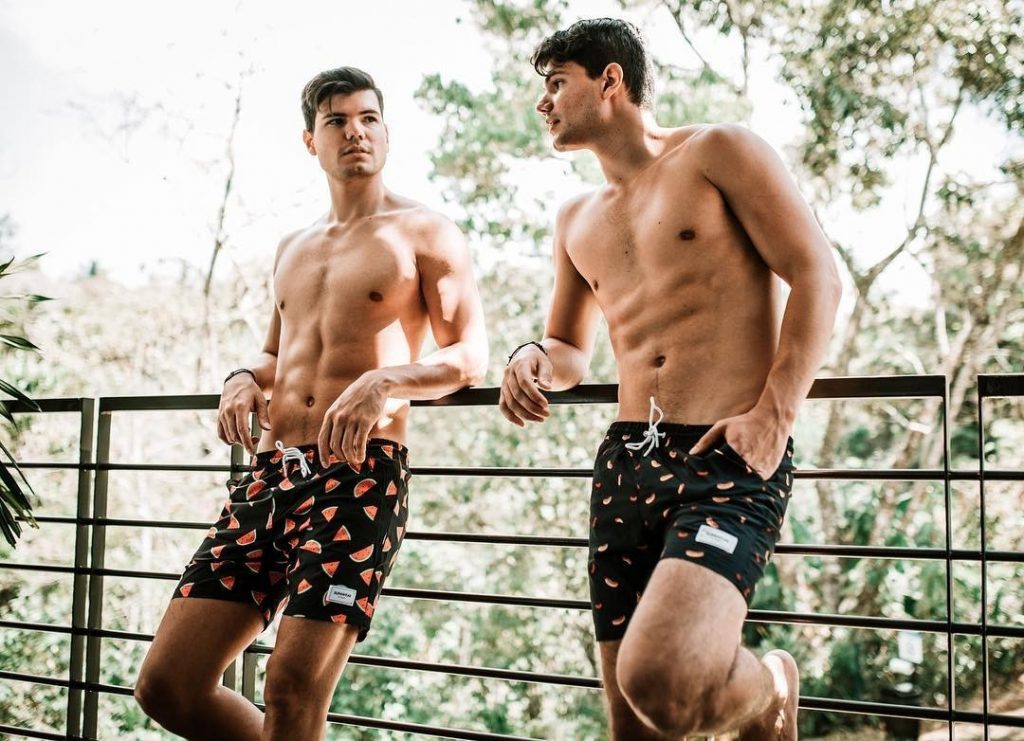Models Esteban Castillo and Douglas Castillo