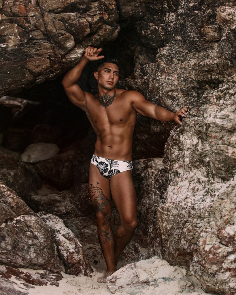 Calvin Barker in Wapo swim brief