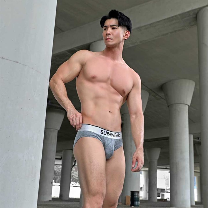 Model Frandy Tan in Hero Collection by Supawear