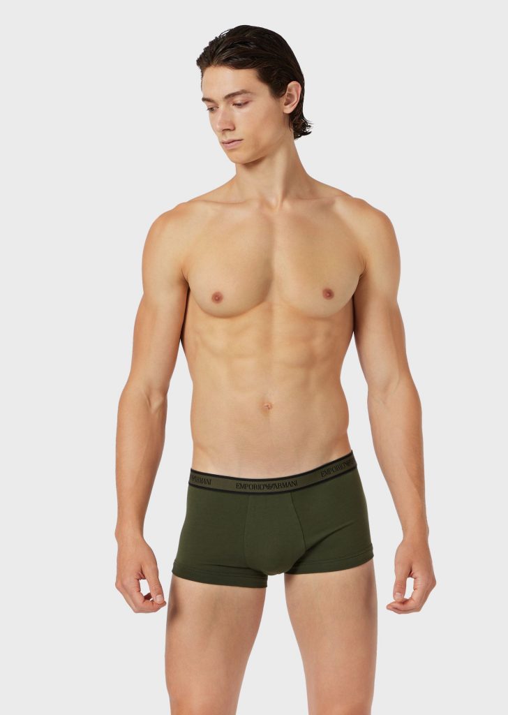 Model in Emporio Armani underwear