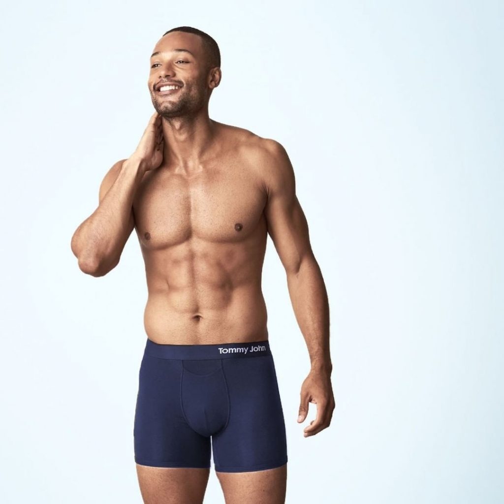 Model in Men's Trunk Underwear