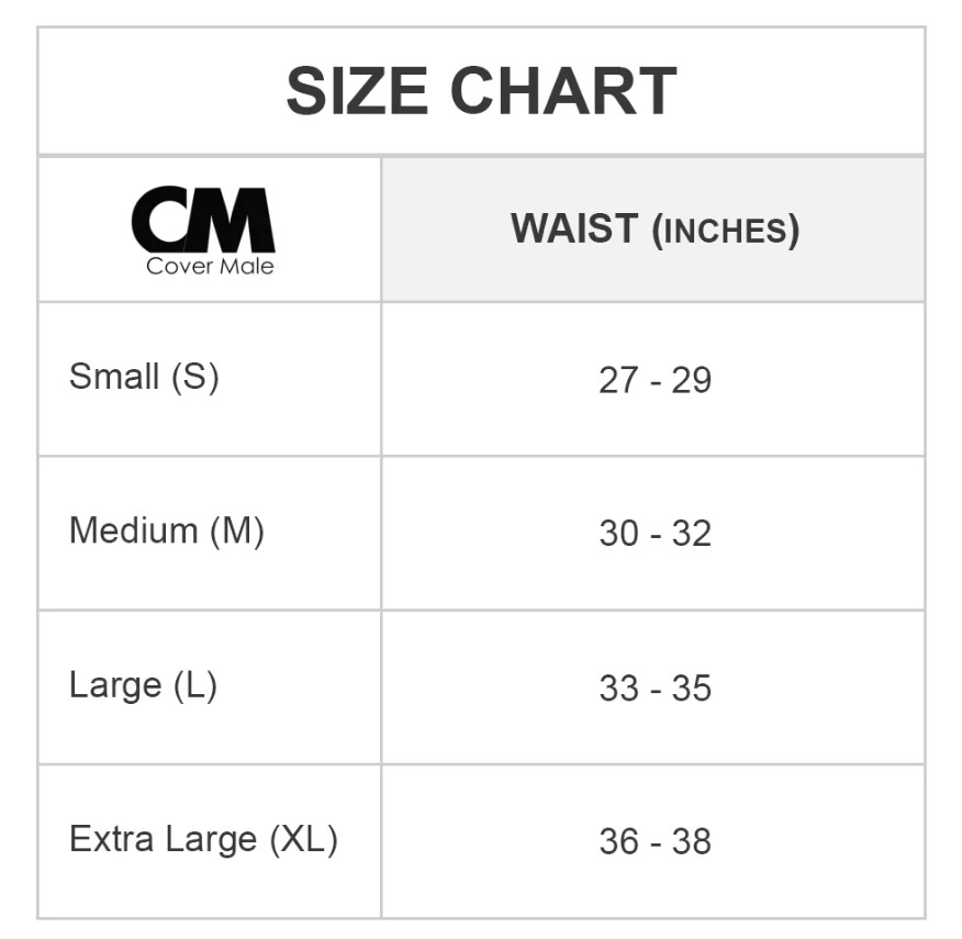 Cover Male image size chart - Criss Cross Bikini Brief
