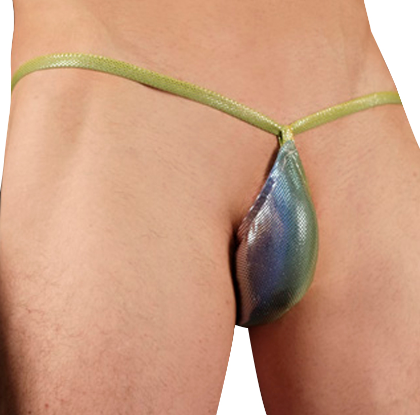 Rainbow Slit Spandex Micro Bikini - Men's Pouch Underwear
