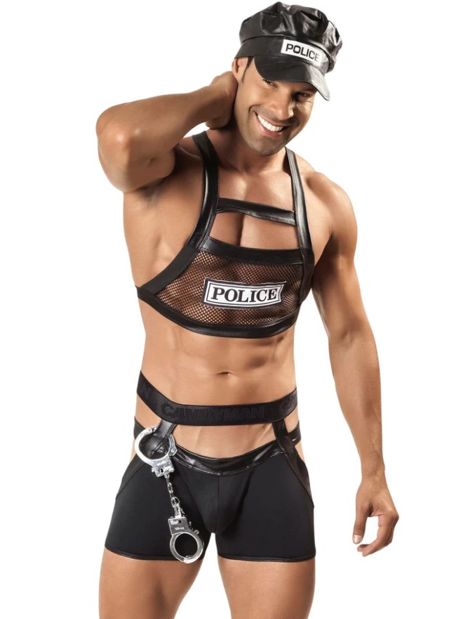 CandyMan 99152 Police Outfit Color Black