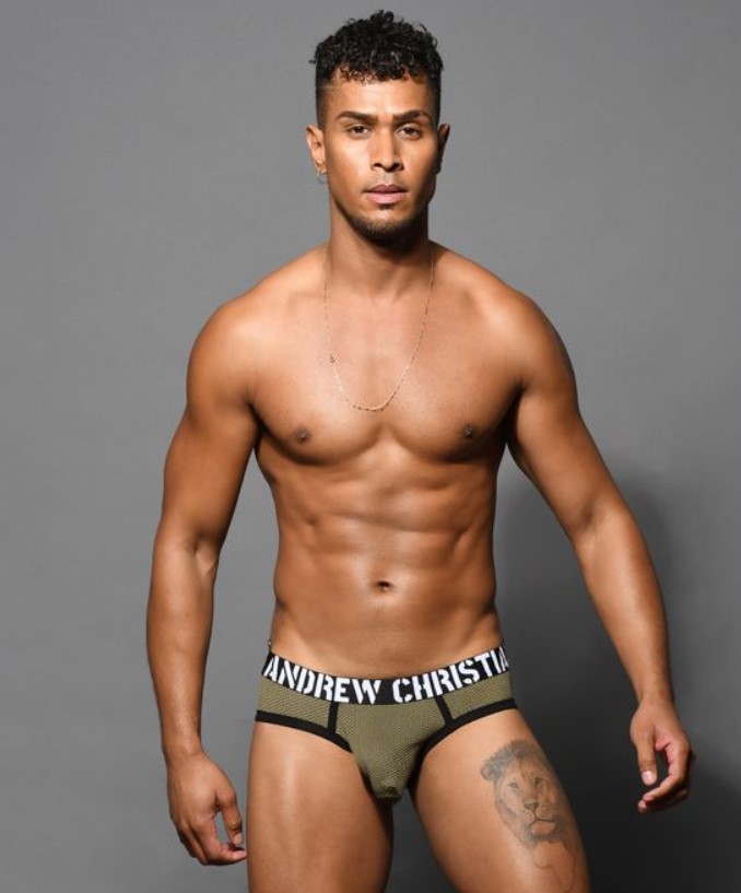 Military Mesh Brief w/ Almost Naked