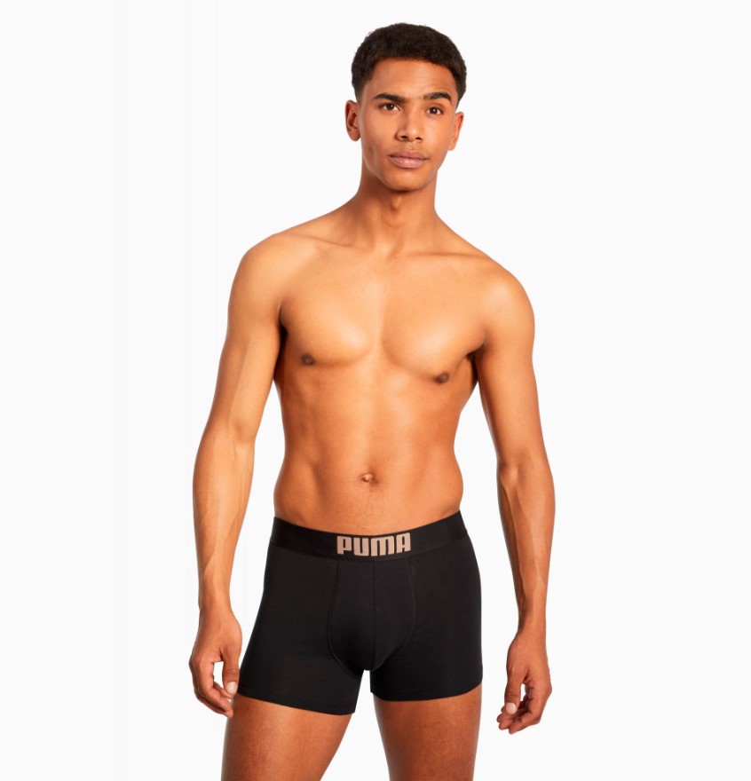 PUMA Placed Logo Men's Boxers 2 Pack - men's underwear
