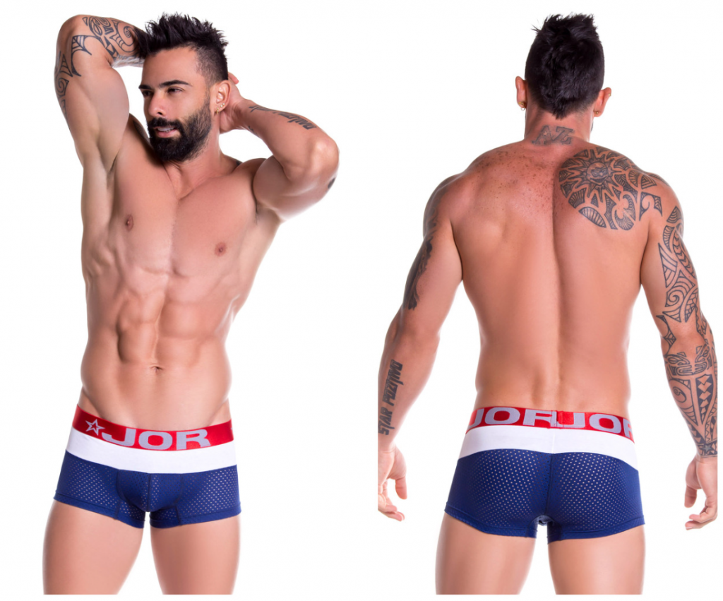 0703 JOR Men's Soho Boxer Briefs Color Blue
