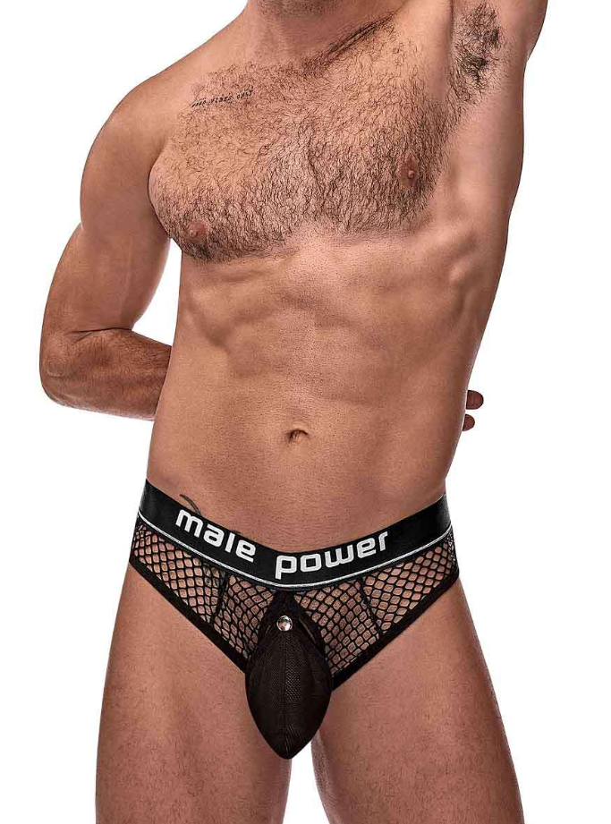 Cock Pit Net Cock Ring Thong
