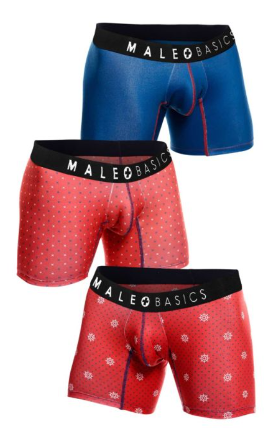 MALEBASICS 3-PACK BOXER BRIEF PRINTS
