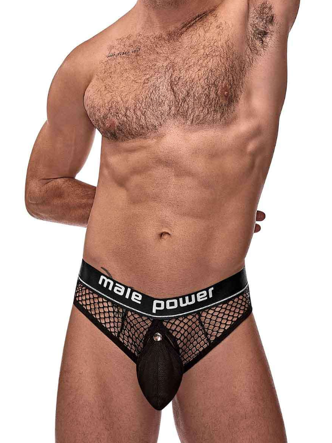 Cock Pit Net Cock Ring Thong
