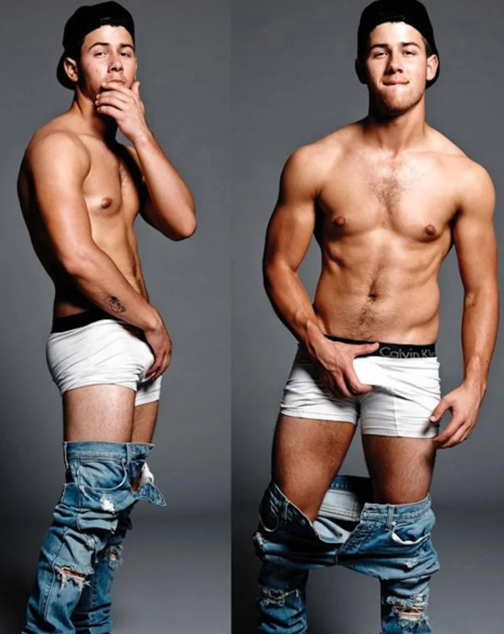 nick jonas with calvin klein